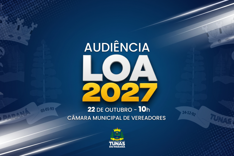 EDITAL DE AUDIÊNCIA PÚBLICA APRESENTAÇÃO DA LOA 2027 